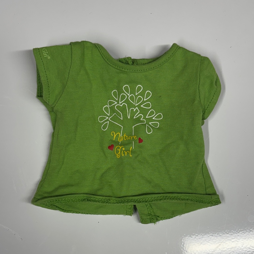 American Girl Doll Nature Girl Green T-Shirt